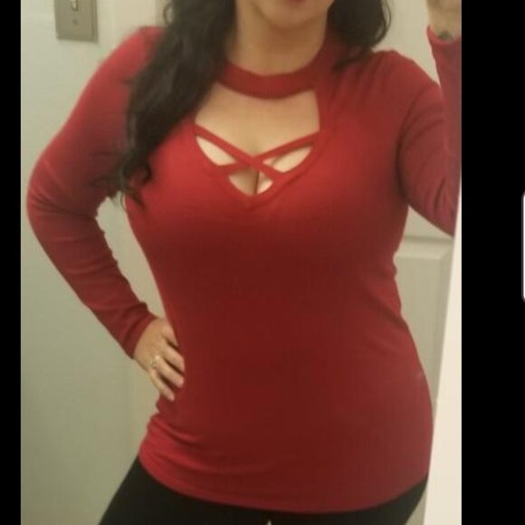 Sexy Strappy Zippered Sweater from Torrid - Picture 3 of 7